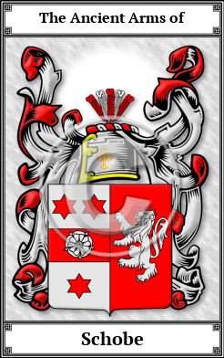Schobe Family Crest Download (JPG)  Book Plated - 150 DPI