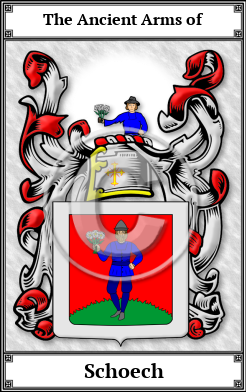 Schoech Family Crest Download (JPG)  Book Plated - 150 DPI