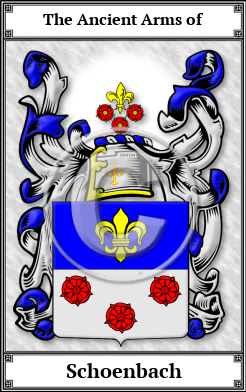 Schoenbach Family Crest Download (JPG) Book Plated - 600 DPI