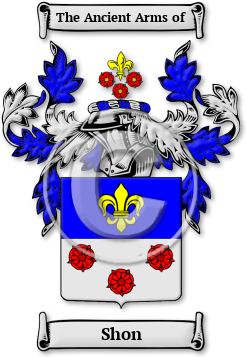 Shon Family Crest Download (jpg) Legacy Series - 150 DPI