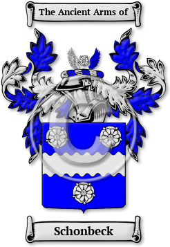 Schonbeck Family Crest Download (jpg) Legacy Series - 150 DPI