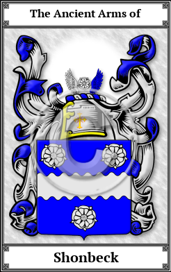 Shonbeck Family Crest Download (JPG)  Book Plated - 150 DPI
