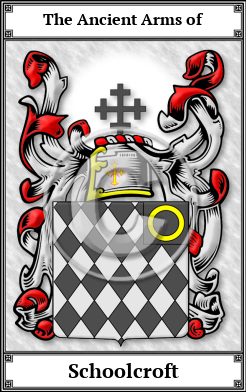 Schoolcroft Family Crest Download (JPG)  Book Plated - 150 DPI