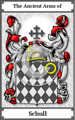 Schull Family Crest Download (JPG) Book Plated - 600 DPI