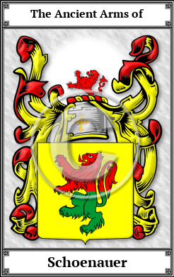 Schoenauer Family Crest Download (JPG) Book Plated - 600 DPI