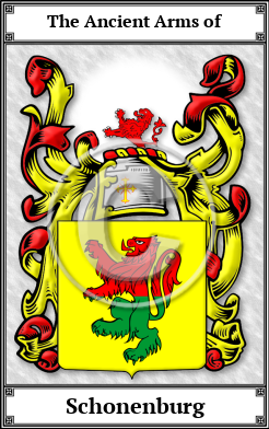 Schonenburg Family Crest Download (JPG)  Book Plated - 150 DPI