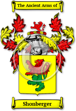 Shonberger Family Crest Download (jpg) Legacy Series - 150 DPI