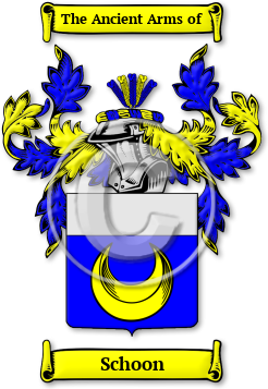 Schoon Family Crest Download (JPG) Legacy Series - 600 DPI