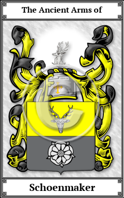 Schoenmaker Family Crest Download (JPG)  Book Plated - 150 DPI