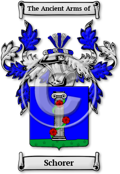 Schorer Family Crest Download (jpg) Legacy Series - 150 DPI