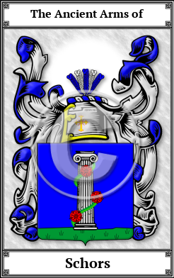 Schors Family Crest Download (JPG) Book Plated - 600 DPI