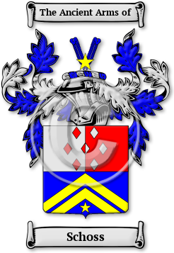 Schoss Family Crest Download (jpg) Legacy Series - 150 DPI