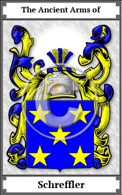 Schreffler Family Crest Download (JPG)  Book Plated - 150 DPI