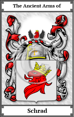 Schrad Family Crest Download (JPG)  Book Plated - 150 DPI