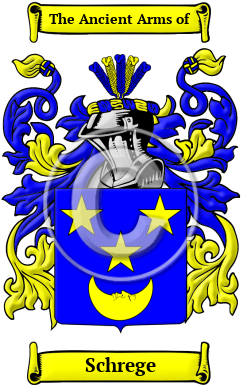 Schrege Family Crest/Coat of Arms