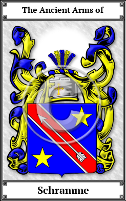 Schramme Family Crest Download (JPG)  Book Plated - 150 DPI