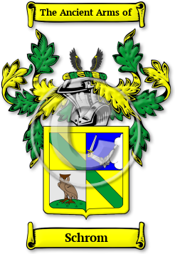 Schrom Family Crest Download (jpg) Legacy Series - 150 DPI