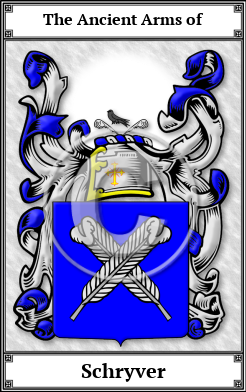 Schryver Family Crest Download (JPG)  Book Plated - 150 DPI