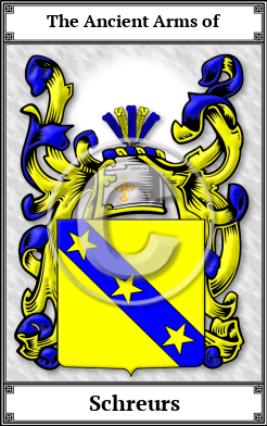 Schreurs Family Crest Download (JPG)  Book Plated - 150 DPI