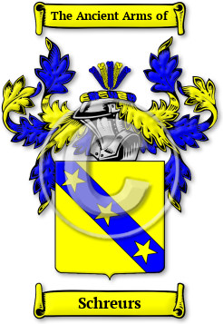 Schreurs Family Crest Download (jpg) Legacy Series - 150 DPI