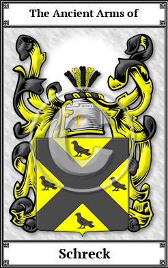 Schreck Family Crest Download (JPG)  Book Plated - 150 DPI