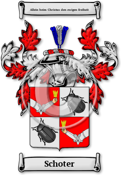 Schoter Family Crest Download (jpg) Legacy Series - 150 DPI