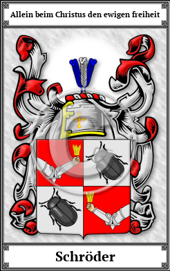 Schröder Family Crest Download (JPG)  Book Plated - 150 DPI