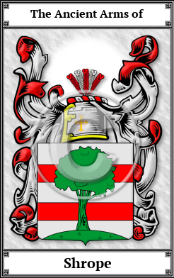 Shrope Family Crest Download (JPG)  Book Plated - 150 DPI