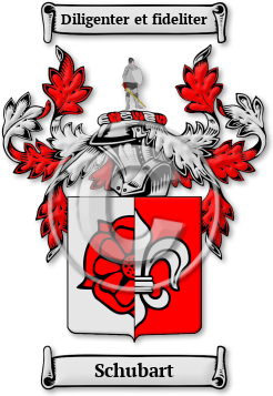 Schubart Family Crest Download (jpg) Legacy Series - 150 DPI