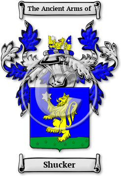 Shucker Family Crest Download (jpg) Legacy Series - 150 DPI