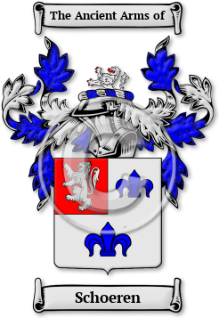 Schoeren Family Crest Download (jpg) Legacy Series - 150 DPI
