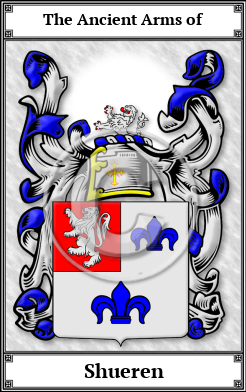 Shueren Family Crest Download (JPG) Book Plated - 600 DPI