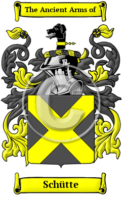 Schütte Family Crest Download (JPG) Heritage Series - 300 DPI