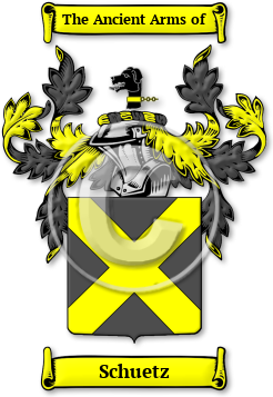 Schuetz Family Crest Download (jpg) Legacy Series - 150 DPI