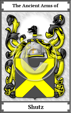 Shutz Family Crest Download (JPG) Book Plated - 300 DPI