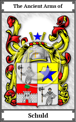 Schuld Family Crest Download (JPG)  Book Plated - 150 DPI