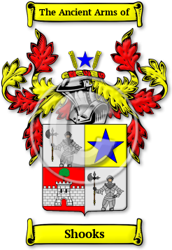 Shooks Family Crest Download (jpg) Legacy Series - 150 DPI