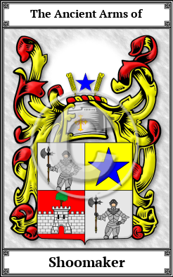 Shoomaker Family Crest Download (JPG)  Book Plated - 150 DPI