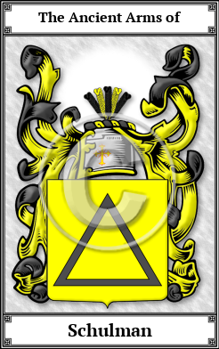 Schulman Family Crest Download (JPG)  Book Plated - 150 DPI