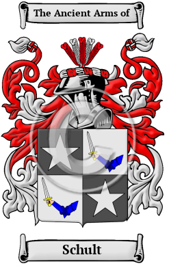 Schult Family Crest Download (JPG) Heritage Series - 300 DPI