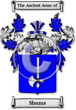 Shums Family Crest Download (jpg) Legacy Series - 150 DPI