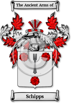 Schipps Family Crest Download (jpg) Legacy Series - 150 DPI