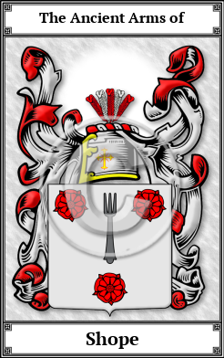 Shope Family Crest Download (JPG) Book Plated - 600 DPI