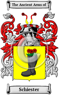 Schiester Family Crest/Coat of Arms