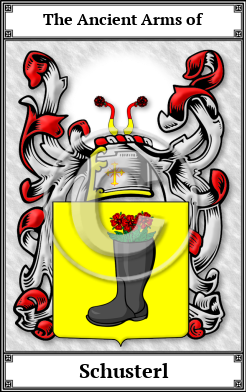 Schusterl Family Crest Download (JPG)  Book Plated - 150 DPI