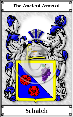 Schalch Family Crest Download (JPG)  Book Plated - 150 DPI