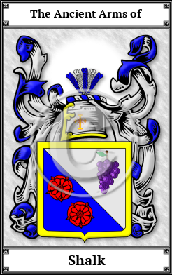Shalk Family Crest Download (JPG)  Book Plated - 150 DPI