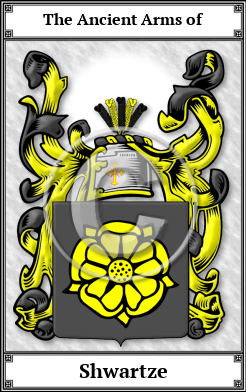 Shwartze Family Crest Download (JPG) Book Plated - 600 DPI