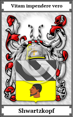 Shwartzkopf Family Crest Download (JPG) Book Plated - 600 DPI