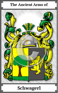 Schwagerl Family Crest Download (JPG)  Book Plated - 150 DPI